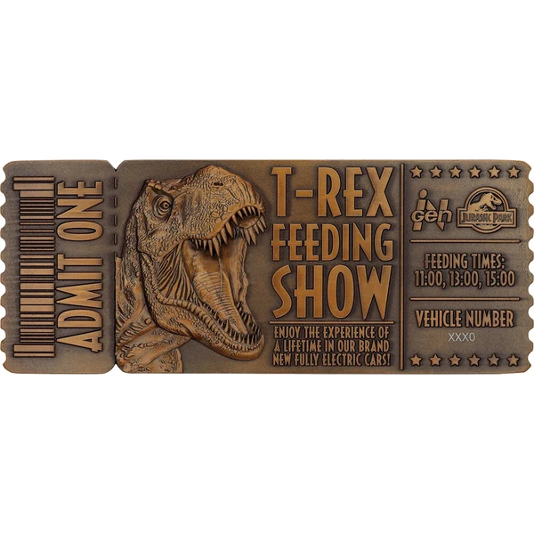 Replika Fanattik vstupenky Jurassic Park - Feeding Show Ticket Limited Edition