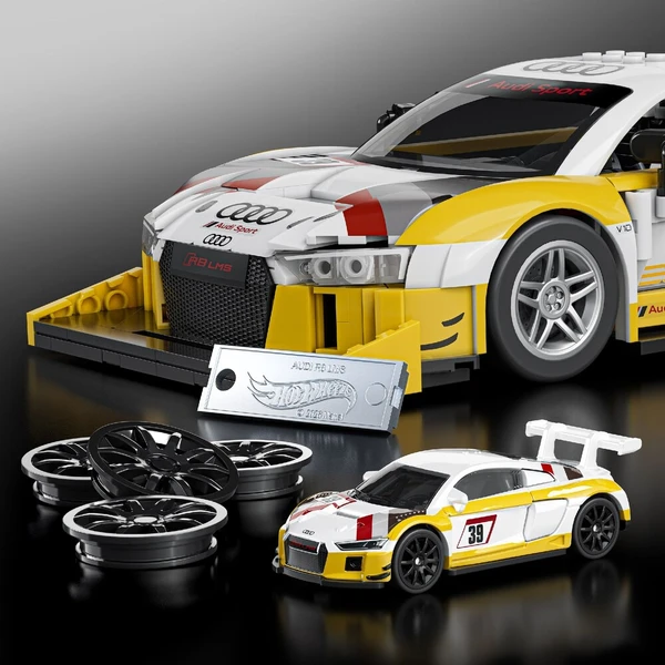 Mattel Brick Shop sestavitelný model Hot Wheels - 15 Audi R8 LMS (Elite series) - Stavebnice - Obrázek d_357a451258594f9bbdccfcc03bedbf4b