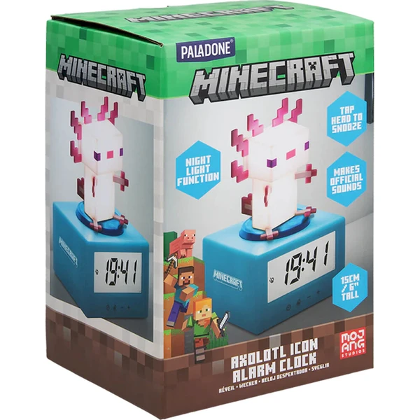 Budík Paladone - Minecraft - Axolotl - Hodiny a budíky - Obrázek d_36150f27a2d34dddac4648817df4b1c6