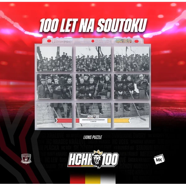 MK hokejové karty 2025 100 let na soutoku Hradec Králové balíček - Hokejové karty - Obrázek d_361f16afcd8d44e6851687231c0705bb