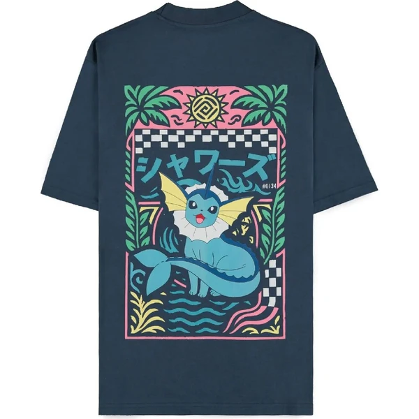 Tričko Pokémon - Navy Vaporeon (Loose Fit) M - Trička - Obrázek d_36ddd09fe13a45a9960230112b28e775
