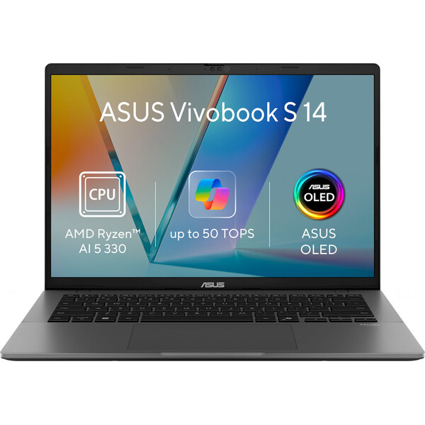 ASUS Vivobook S14 (M3407KA-OLED115Z) šedý