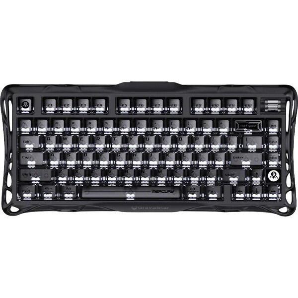 GravaStar Mercury K1 Stealth Black herní klávesnice