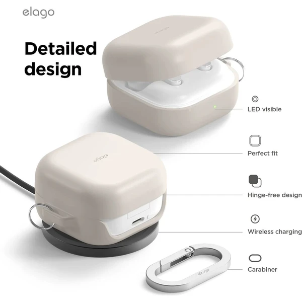 ELAGO Silicone Hang Case pouzdro pro Samsung Galaxy Buds4/Buds4 Pro černé - Pouzdra - Obrázek d_395de95edf0543198f300f3e89c987a1