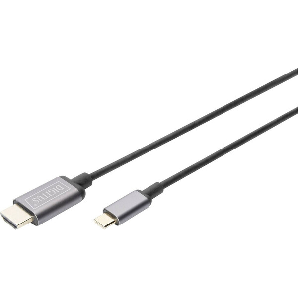 DIGITUS USB-C/HDMI kabel DA-70821 Šedá