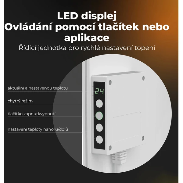 AENO GH11s Quadro chytré topení 500W bílé - Topidla - Obrázek d_39e15986173f4d699b8300411923ca10