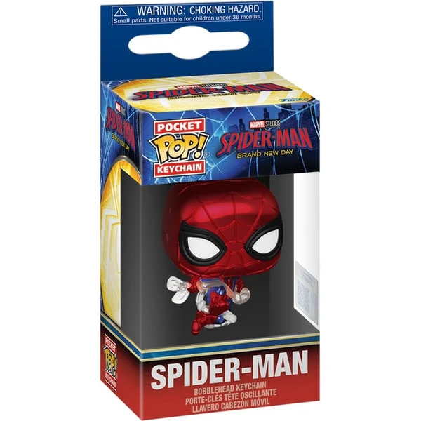 Funko POP! Keychain: Marvel: Spider-Man (Brand New Day) (Metallic) - Funko POP! - Obrázek d_3aa6e71f4bdc42fcbb0a41198e9acc56