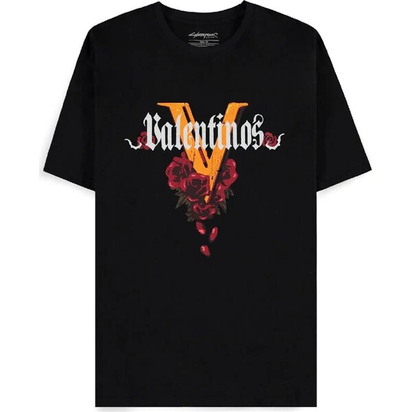 Tričko Cyberpunk 2077 – Valentino's XL Černá