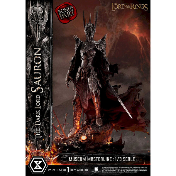 Socha Lord of the Rings Museum Masterline 1/3 The Dark Lord Sauron Bonus Version 117 cm