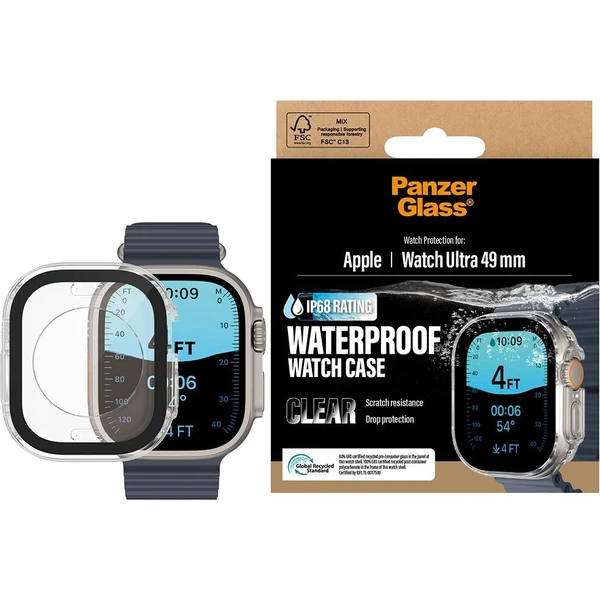 PanzerGlass Waterproof kryt s ochranným sklem Apple Watch Ultra čirý - Pouzdra - Obrázek d_3c00e12d32d5471086a0c88011aaf377