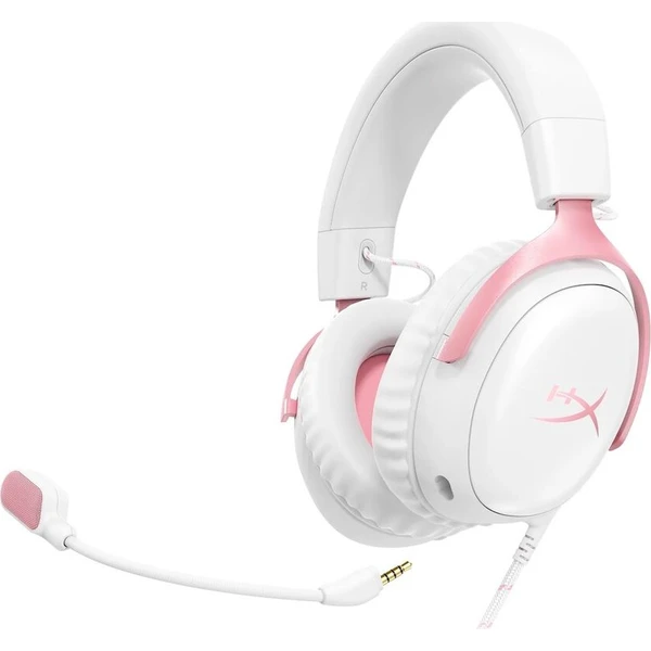 HyperX Cloud III herní headset bílý/růžový - Sluchátka - Obrázek d_3ca072897eb14058ad2985f940cfb132