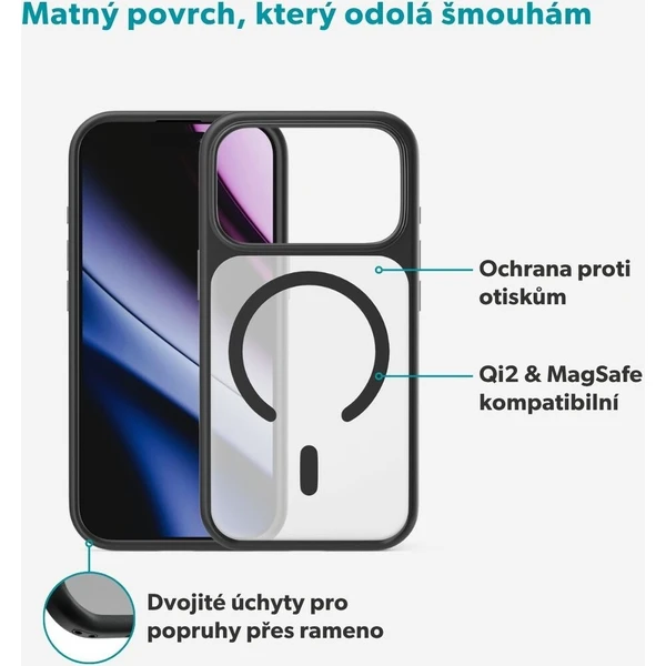 Epico HeroMatte Pro Mag+ MagSafe/Qi2 kryt iPhone 17 Pro/18 Pro černý - Pouzdra - Obrázek d_3cd479cedb94474b955c8f4d00c6724c