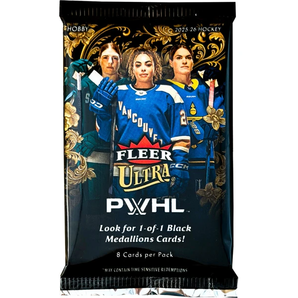 2025-26 Upper Deck Fleer Ultra PWHL Hockey Hobby Box - Sběratelské karty a nálepky - Obrázek d_3d2d454c8f0e41bca47423e048b78ab7