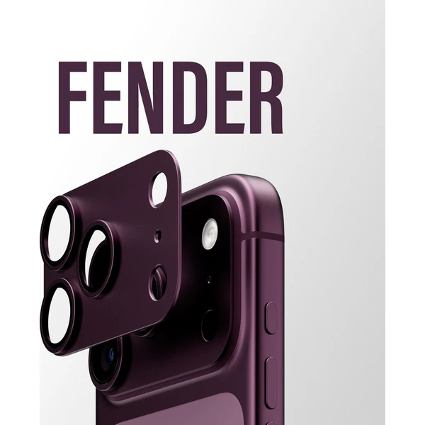 PanzerGlass FENDER hliníková ochrana fotoaparátu iPhone 18 Pro Dark Cherry (fialový) - Ochranné folie a skla - Obrázek d_3d885c70454f437889ba63afef914f7e