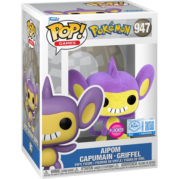Funko POP! #947 Games: Pokemon - Aipom (Flocked) (EMEA) - Funko POP! - Obrázek d_3dd15e76704345c6af1a9bcce311454f