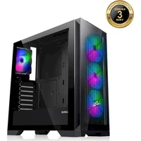 EVOLVEO Ptero Q2G 4x ARGB černá - Počítačové skříně