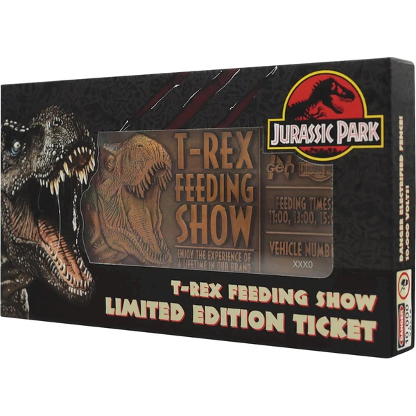 Replika Fanattik vstupenky Jurassic Park - Feeding Show Ticket Limited Edition - Repliky - Obrázek d_3e55ea10f9c54f06a96395f9d2030eaf