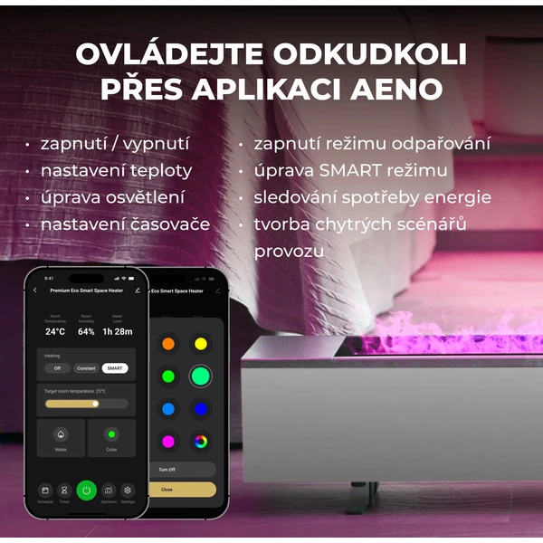AENO FH1S chytré topení 2000W, efekt plamene bílé - Topidla - Obrázek d_3f1c52a8647d4c02849facbfc0c5b56f