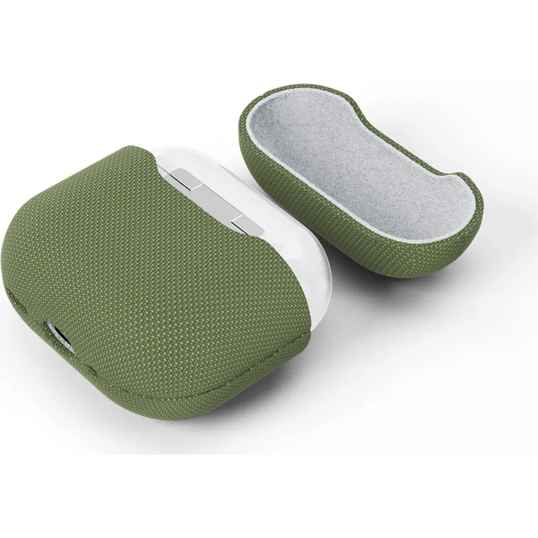 Epico SolidWoven Case pouzdro pro AirPods 4/AirPods 5 zelené - Pouzdra - Obrázek d_3f6914b5921a4abc87eaf8aa59ef5d53