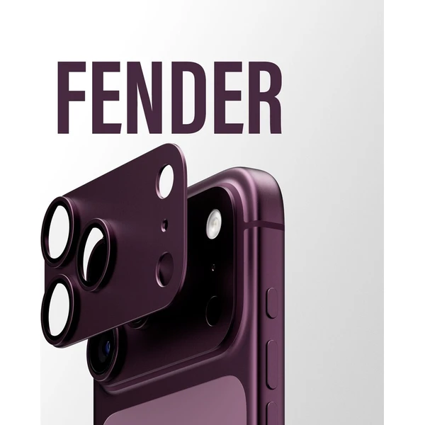 PanzerGlass FENDER hliníková ochrana fotoaparátu iPhone 18 Pro Max Dark Cherry (fialový) - Ochranné folie a skla - Obrázek d_3fc39cf1655c418cb96d656e75b9d2d0