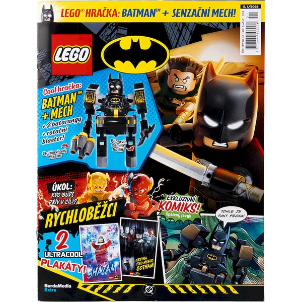 KOMIKS LEGO® BATMAN™ 01/2026 - Minifigurka BATMAN™ + MEGA MECH - Dárky - Obrázek d_3fc51de2ffa94635ac924ccb247e2928
