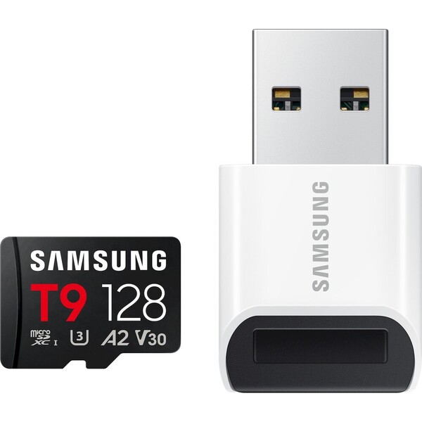 Samsung T9 microSDXC 128GB + USB adaptér