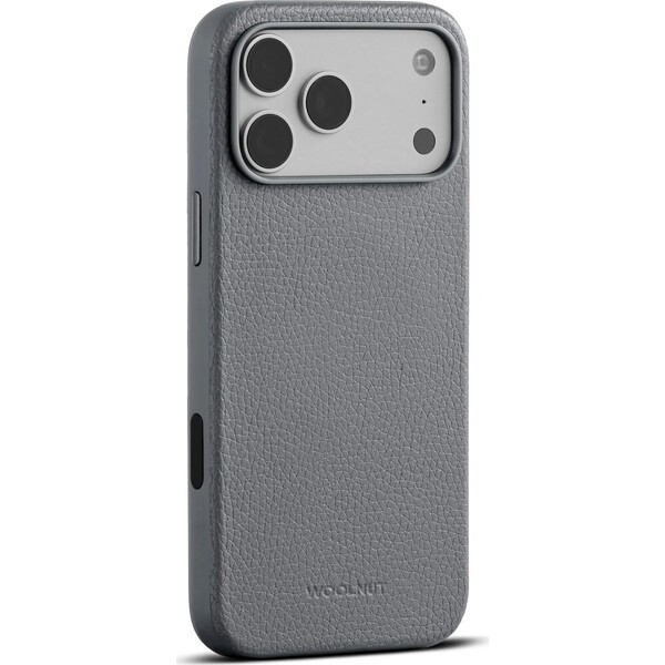 Woolnut MagSafe kožený kryt iPhone 18 Pro Max šedý