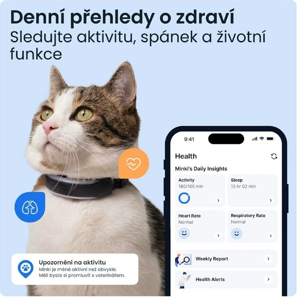 Tractive CAT 6 Mini chytrý GPS lokátor pro kočky černý - GPS moduly - Obrázek d_41bc21d1efac424080550924f9078204