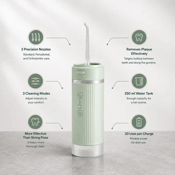 Be Lucent Pulse Water Flosser ústní sprcha mentolová - Ústní sprchy - Obrázek d_42105c0e3ca8415a9773ecc3c01d1b0a