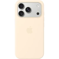 Apple silikonový kryt s MagSafe na iPhone 17 Pro vanilkový - Pouzdra