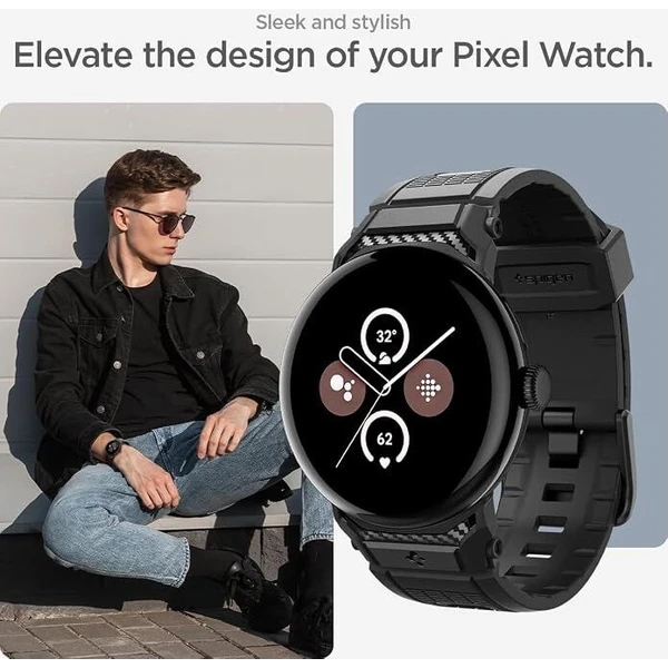 Spigen Rugged Band řemínek Google Pixel Watch 5/4/3 45mm matte black - Řemínky - Obrázek d_42a33655e3644ab4b6f7b1eb6f411b66