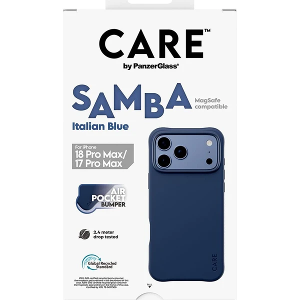 PanzerGlass CARE Samba MagSafe kryt Apple iPhone 18 Pro Max/17 Pro Max Italian Blue modrý - Pouzdra - Obrázek d_43315604c62142c59e9fe5853fb932af