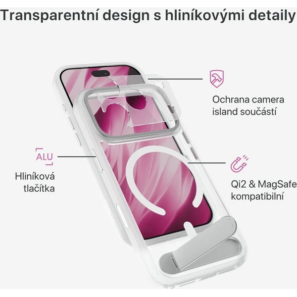iWant Mag+ HeroStand MagSafe/Qi2 kryt se stojánkem iPhone 17 Pro/18 Pro matný - Pouzdra - Obrázek d_436d8fccc38846a7a3dff6f64f138eeb