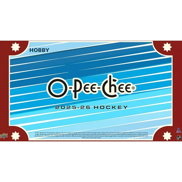 Hokejové karty 2025-26 Upper Deck O-Pee-Chee Hockey Hobby Box - Hokejové karty - Obrázek d_43cd3475b8914a5eb4a0b42639a702d6