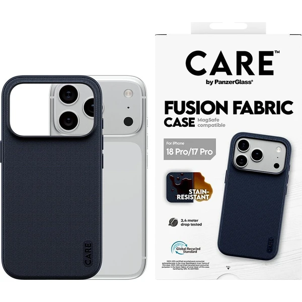 PanzerGlass CARE Fusion Fabric MagSafe kryt Apple iPhone 18 Pro/17 Pro modrý - Pouzdra - Obrázek d_44038746ba3e437bb95a87700f087614