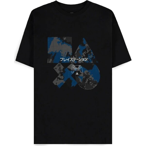 Difuzed Tričko PlayStation - Controller Japan 2XL Černá