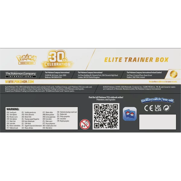 Pokémon TCG: 30th Celebration Elite Trainer Box - Pokémon karty - Obrázek d_491c3bffa1864991aadbc22ea5ea2629