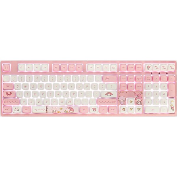 Akko x My Melody 3108 V3 Akko Frost Pink klávesnice (US) růžová