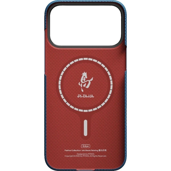 Pitaka Edge Case Ink Horse MagSafe kryt iPhone 17 Pro Azure Green - Pouzdra - Obrázek d_4a0681c60ea44418b414c5e773947336