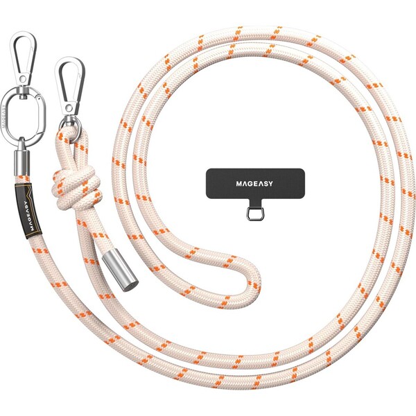 MagEasy Strap Lanyard 8.3mm univerzální popruh Beige/Orange