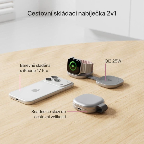 iWant UltraBase Qi2 25W 2v1 Fold kovová Mag+ bezdrátová nabíječka temně modrá - Nabíječky - Obrázek d_4adb2b52c02c4985b782f297027528b9