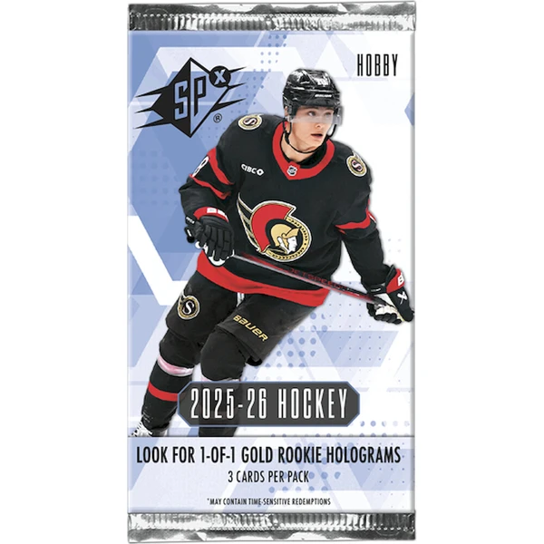 Hokejové karty 2025-26 Upper Deck SPx Hockey Hobby Box - Hokejové karty - Obrázek d_4ba27a53c637479797658f1030d6ccbe
