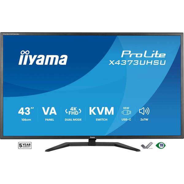 iiyama ProLite X4373UHSU-B2 Černá