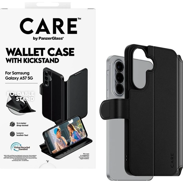 PanzerGlass® CARE Wallet Kickstand pouzdro Samsung Galaxy A57 černé - Pouzdra - Obrázek d_4c1abe8e357c461288ebee045c24953a