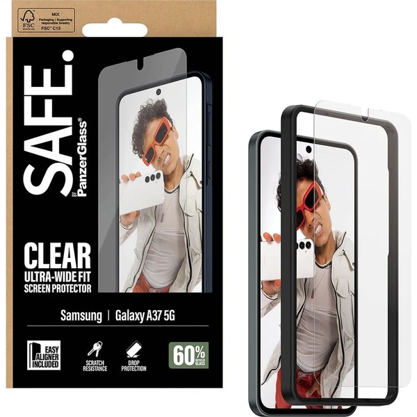 PanzerGlass® SAFE sklo s instalačním rámečkem Samsung Galaxy A37 - Ochranné folie a skla - Obrázek d_4c2fa349bbdd4cbeaf54a1ded6022292