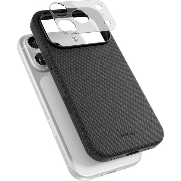 Epico SolidWoven Pro Mag+ Case kryt iPhone 17 Pro Max + camera island protector černý