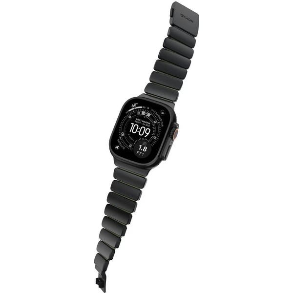Nomad Stratos Band FKM řemínek Apple Watch 45/46/49mm Black Titanium Forest Green - Řemínky - Obrázek d_4d2f1190cd30481ab03d24965504d5d2