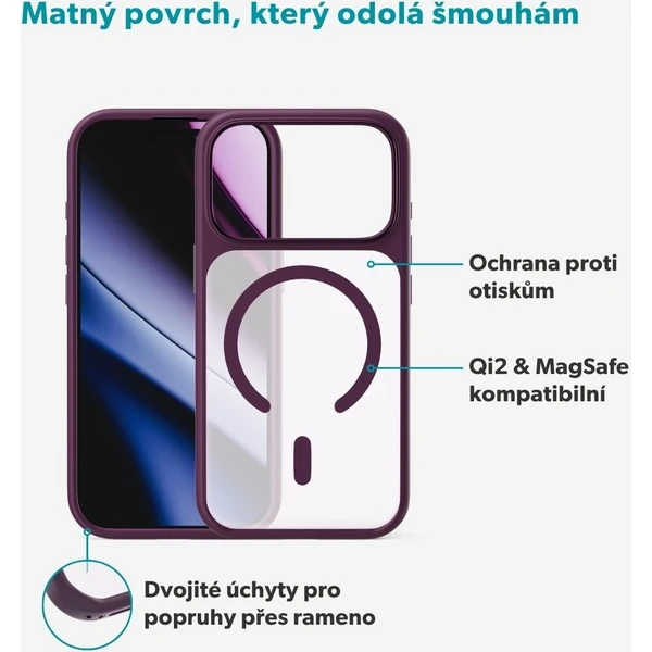 Epico HeroMatte Pro Mag+ MagSafe/Qi2 kryt iPhone 17 Pro/18 Pro tmavě fialový - Pouzdra - Obrázek d_4d344612b51f42d1aade0ed413de7da8