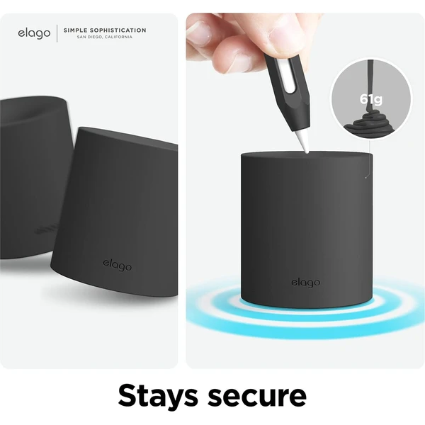 ELAGO Silicone Stand stojánek pro Apple Pencil černý - Stojánky - Obrázek d_4d7e631171394590b605699bea551464