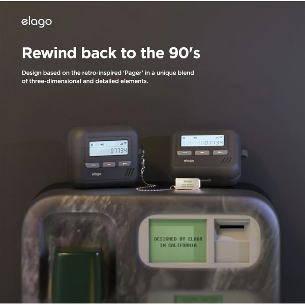 ELAGO Pager pouzdro Airpods 4 béžové - Pouzdra - Obrázek d_4e10e7fbbc9c44c0a5d6a0b48317e811